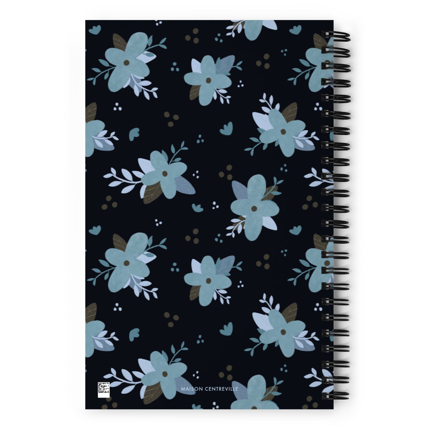 Spiral notebook 'Blue Flowers'