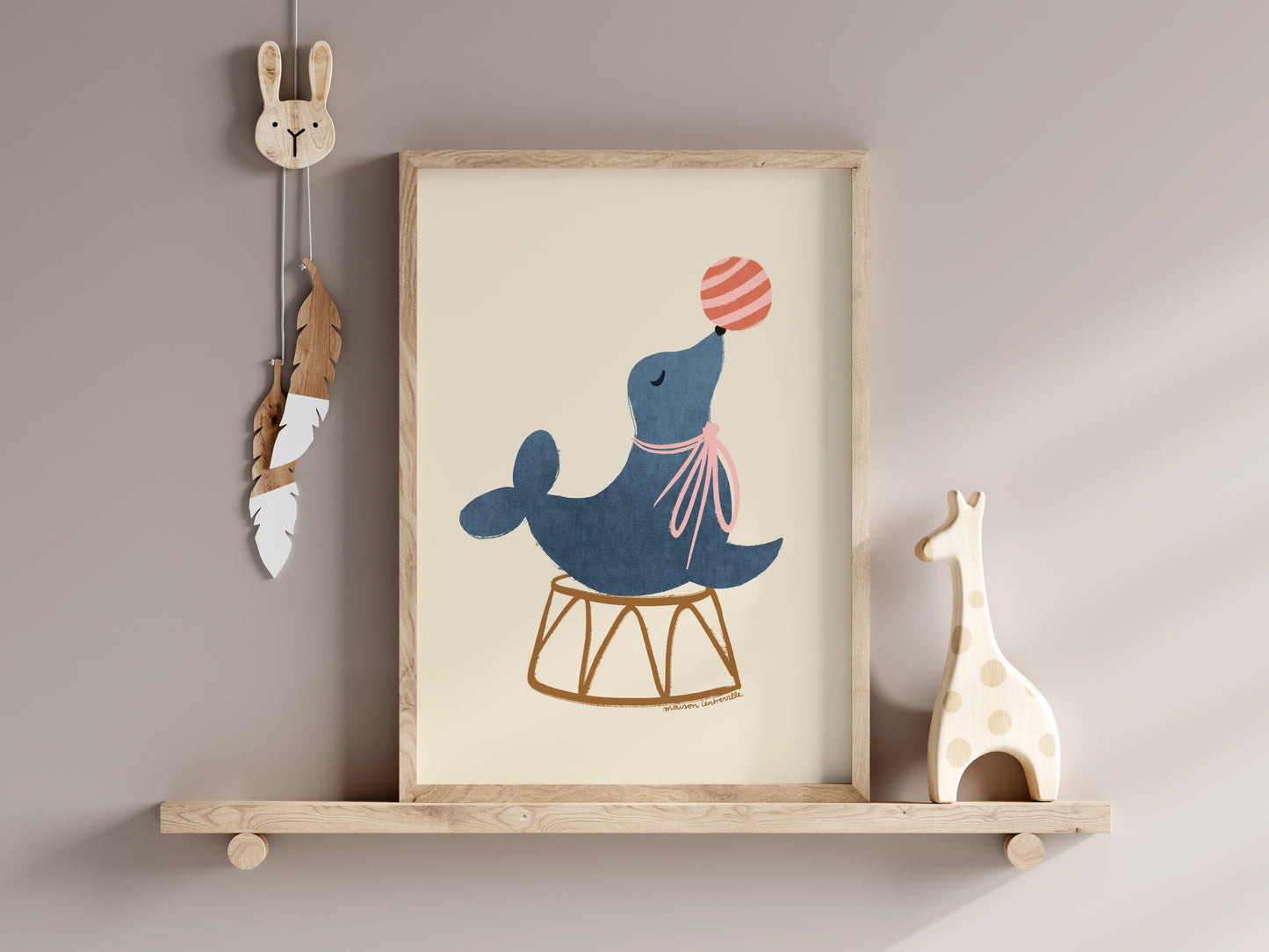 Art print 'Circus Seal' (cm)