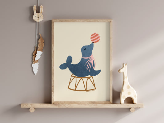 Art print 'Circus Seal' (cm)